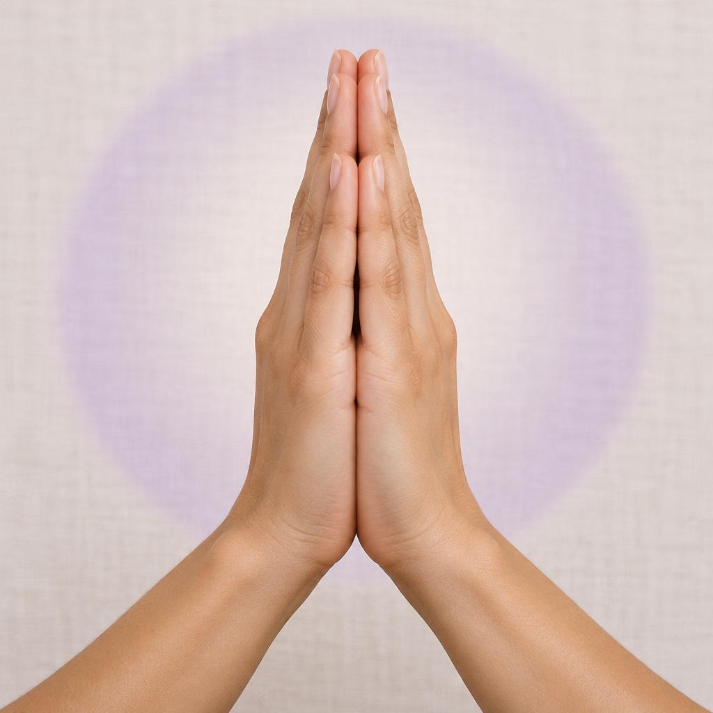 Position des mains pour Anjali Mudra
